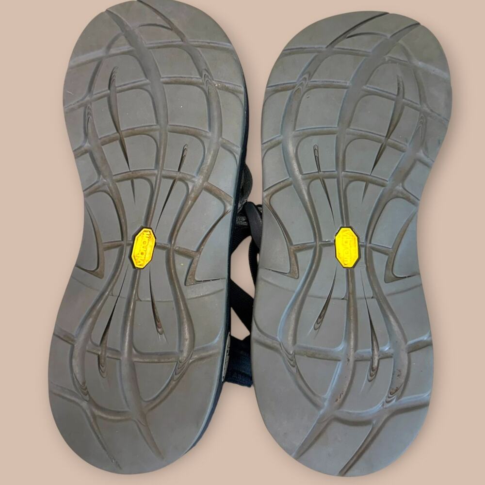 Chaco Vibram Performance Sports Dual Straps Sandals Women Size 9 Light Beam Gray - Picture 7 of 9